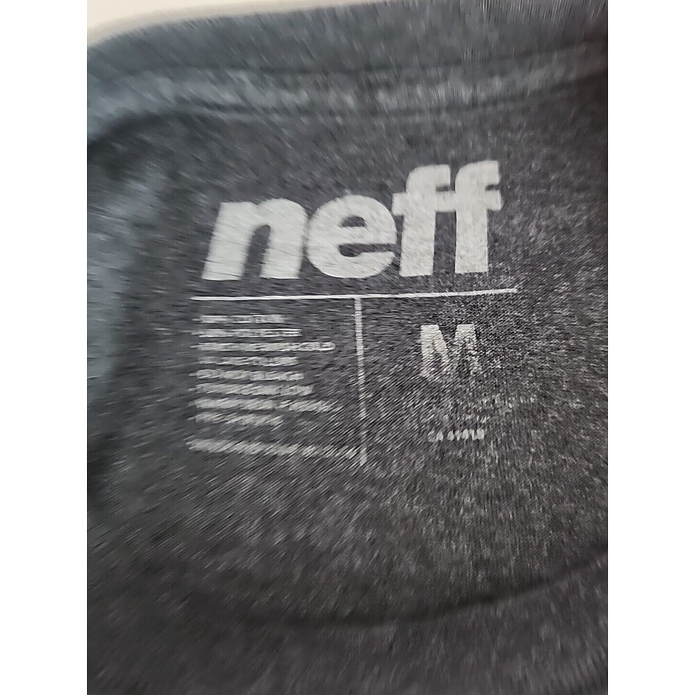 Neff Cheetah Big Cat T-Shirt Mens Medium Gray Short Sleeve retro wildcat - Picture 9 of 9